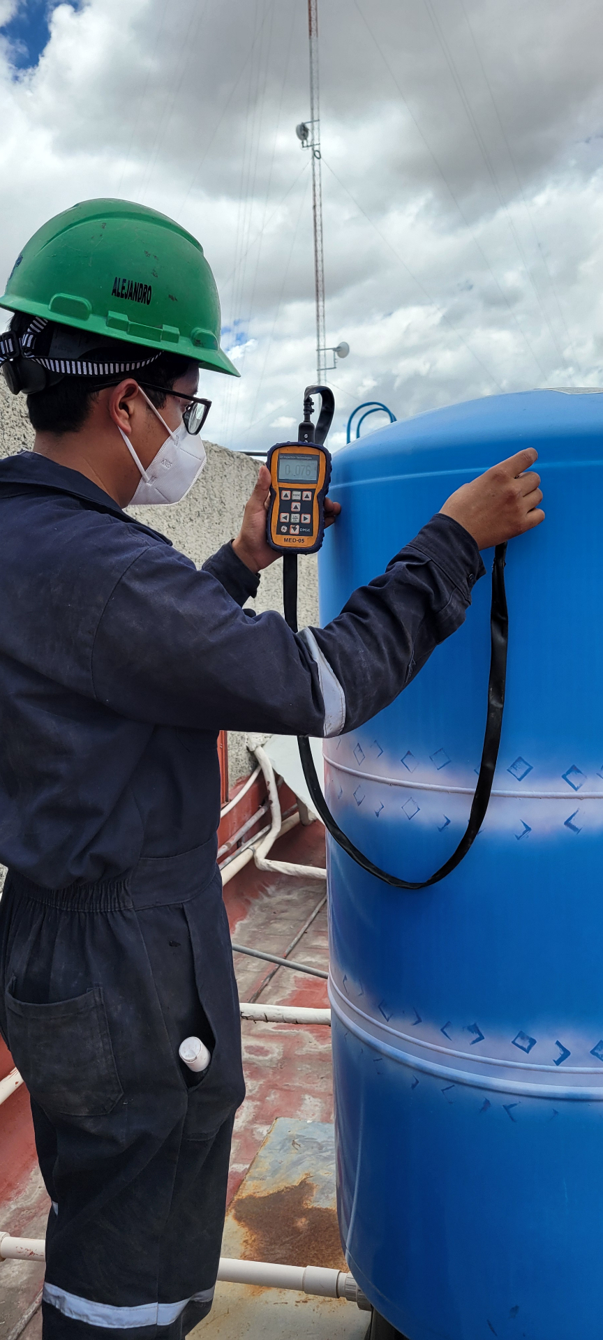 Inspección de tanque elevado